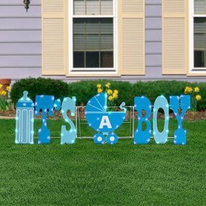 NWT Light Up It's a Boy Sign Great for Baby Showers and Announcements